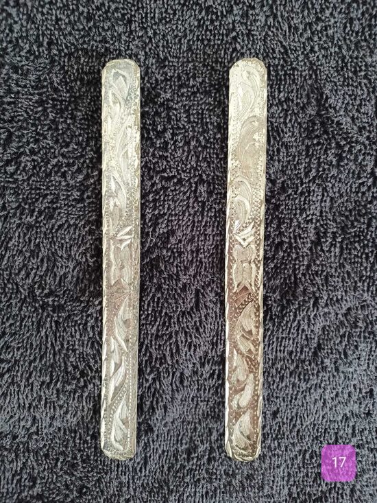 17 Silber Floral beschlag für Kopfstück, Halfter