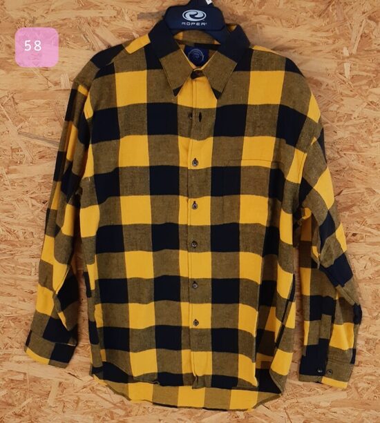 57. GAP M, gelb-schwarz kariert  