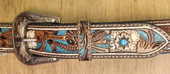 Gürtel 13, Westerngürtel, verwechselbare Schnalle