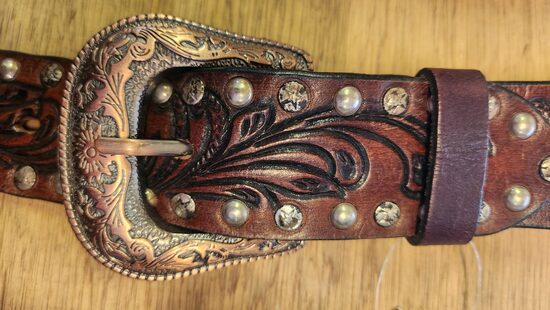 Gürtel 10, Westerngürtel, DIAMAND, verwechselbare Schnalle