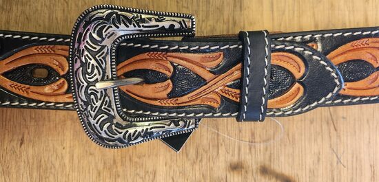 Gürtel 12, Westerngürtel, verwechselbare Schnalle