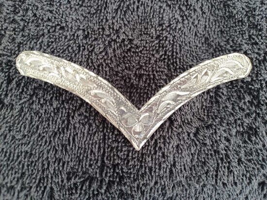 27 Silber Beschlag für V-Kopfstück.