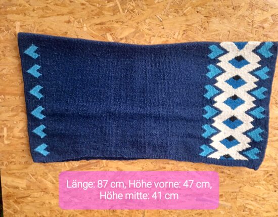 64. Blanket anatomisch Blau/mittelblau/weiss