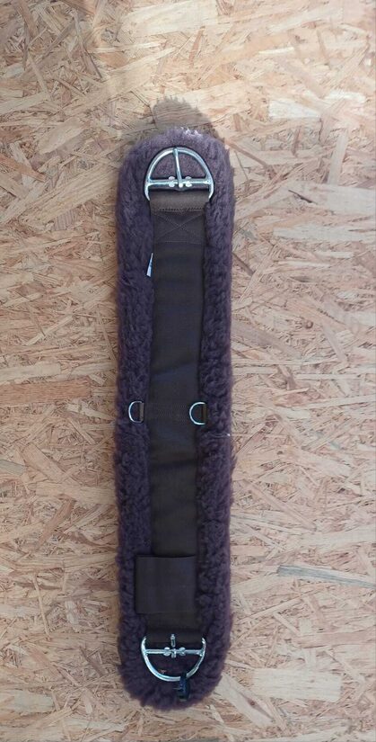 XWestern Sattelgurt, Continental, Fell, braun/braun, 30"