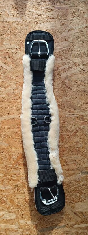 XWestern Sattelgurt, 32", Fell, Anatomisch, gesteppt