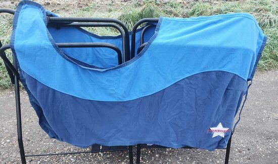  XAusreitedecke Stonedeek 135cm gebraucht grau/blaugrau