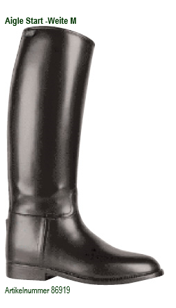 AIGLE START M, Leather Look Reitstiefel, ungefüttert