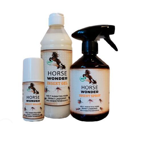 HORSE WONDER, Insekten-Schutz-Set, 3 liter + Roll-on