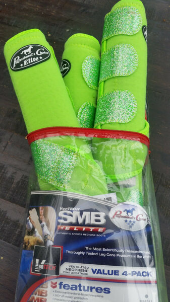Professional's Choice Ventech Elite, 4er Pack, Lime-glitter, L
