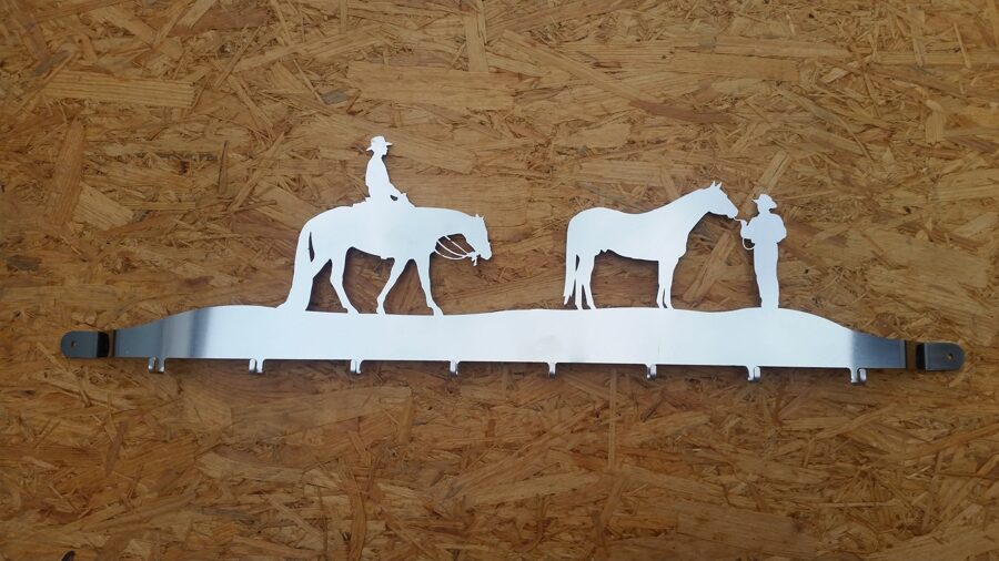 Motiv: "Pleasure, Showmanship" Western-, Cowboy-, Indian Deko - Schlüsselbrett, Löffelhalter usw.