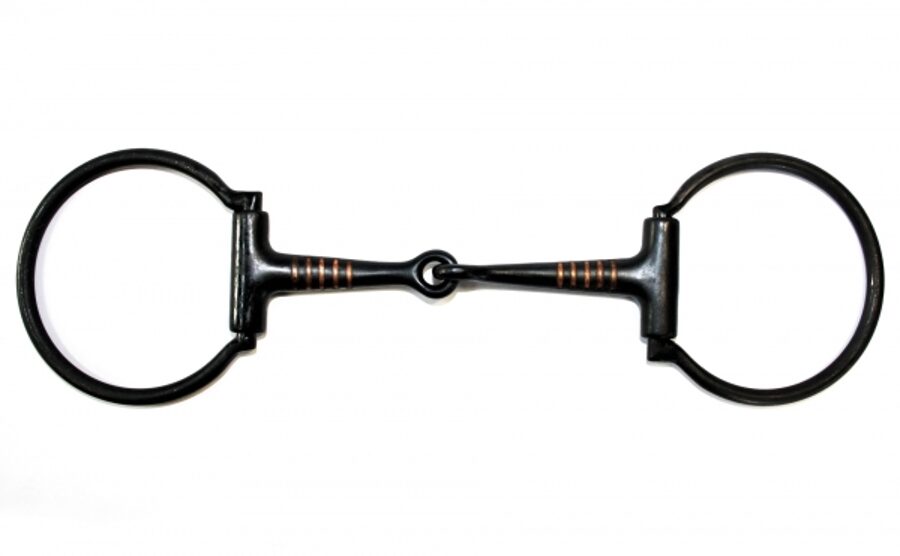 Black Steel D-Ring snaffle