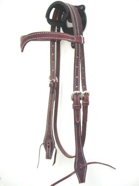 455. V-Kopfstück, latigo stitched, 