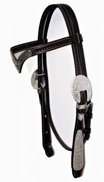 458. Showkopfstück V-Shaped, Basket Punziert dunkelbraun