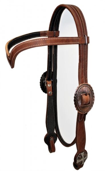 456. V-Kopfstück Messing-Black cross