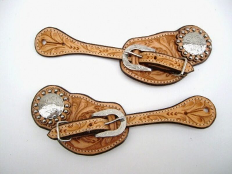 E31 Ladies/kids spur straps mit Conco und Dots