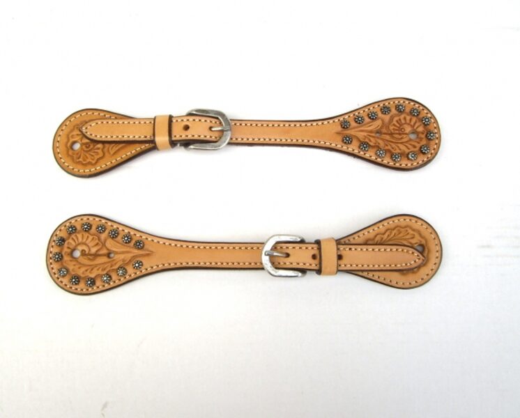 E63. Sporenriemen natur, Daisy Dots