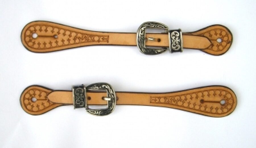 E45 Kids/Ladies Sporenriemen gravierte Schnallenset