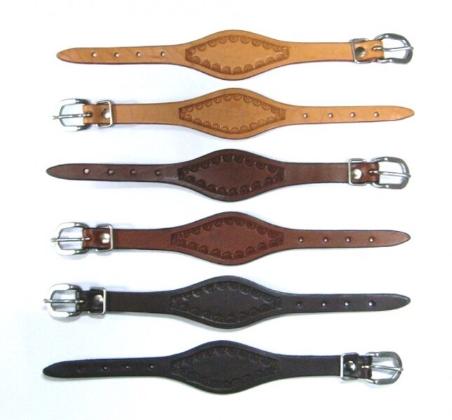 Hobble Straps, Fenderriemen oval randpunziert