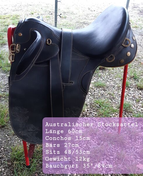 Australian Stocksattel XXL, handmade "Horseman Outfitter" NEU!!