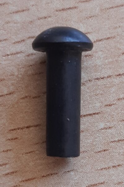 Ersatzachsen für Sporenräder, black steel, ohne Bohrung