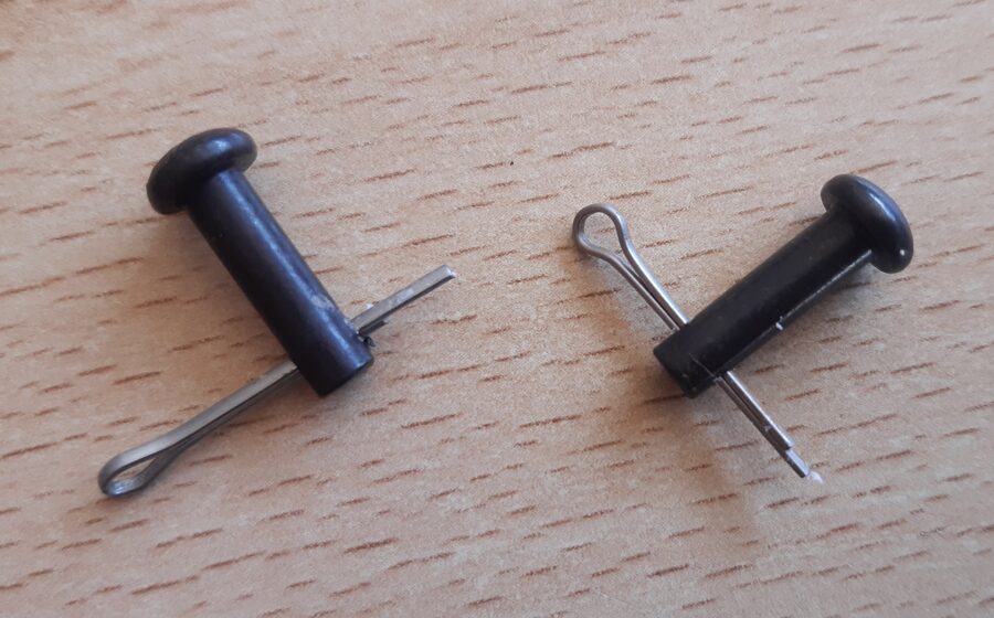 Set Black Steel Ersatz-achsen + Ersatz-stiften, pro paar