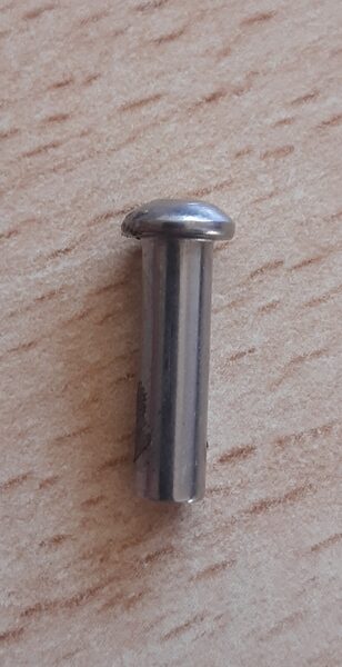 Ersatzachsen für Sporenräder, Edelstahl, ohne Bohrung