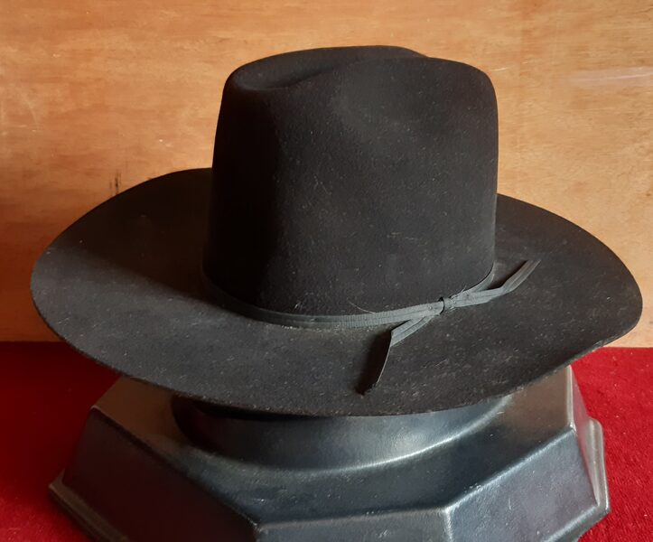 Westernhut, wool,  black, 6 3/4 (54)