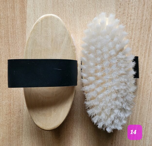 Lami-Cell Glanzbürste, hell, Holzrücken, 18,5 cm