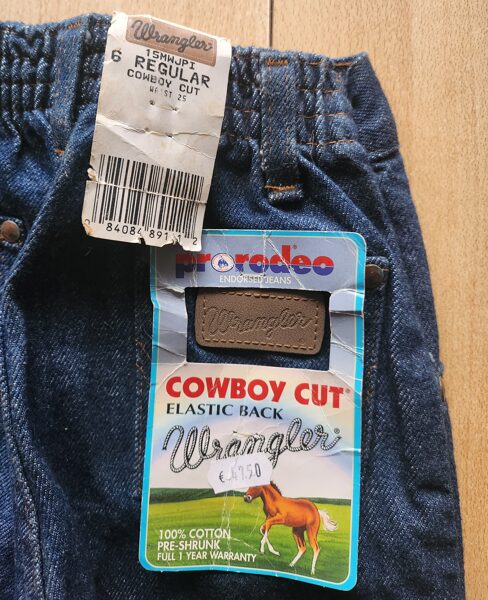 Kids Wrangler Cowboy Cut, elastic back, pro rodeo, Größe 6 regular