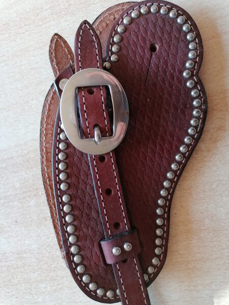 W17. Weaver "Spotted" Sporenriemen, Chestnut