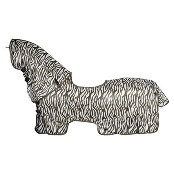 XAusreit-Fliegendecke grünem Zebra, mit Hals