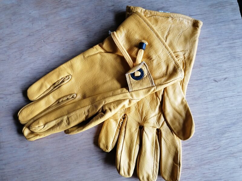 Western-, Cowboy Handschuhe, gefüttert, Kordel, M, L, XL