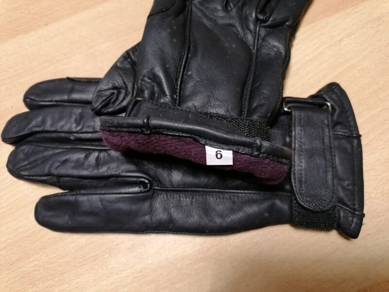 Arbeits-, Reithandschuh, Gr. 6,  schwarz mit Klettverschluss