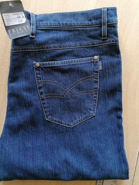 Herrenjeans "TOM" Gr. 56, Reitjeans mit Comfort Bund,