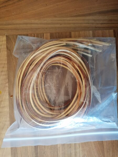 Leather Lace, Chestnut, 1/8" x 72" 