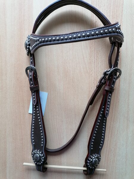 602. Showkopfstück, komplett mit Zügel, Dots und Berry Concho