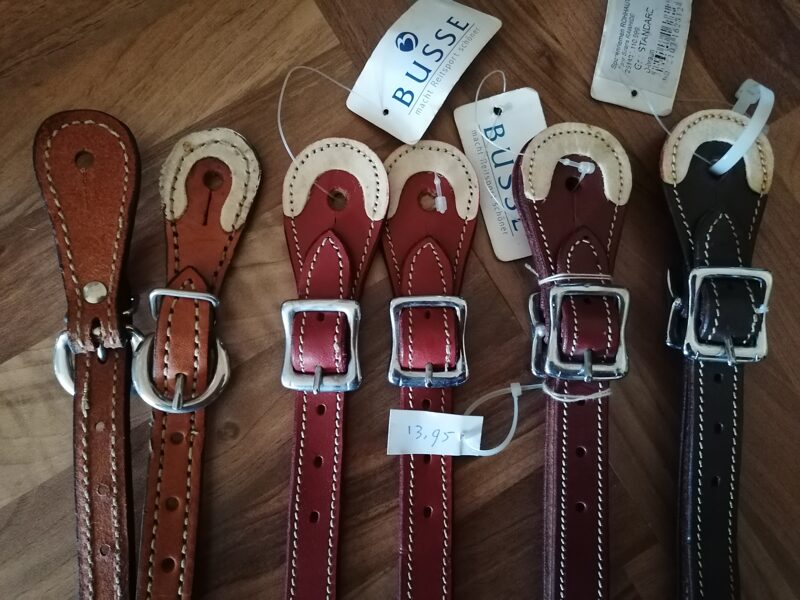 B8 Sporenriemen mit Rohhaut Enden