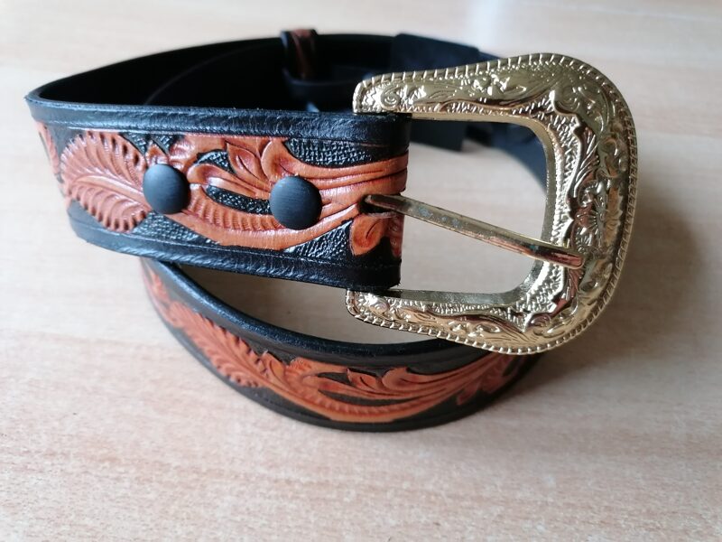 Gürtel 07, Westerngürtel, auswechselbare Schnalle