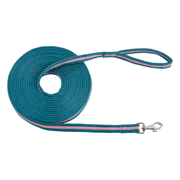 Longe SOFT, 8m, teal-wildrose