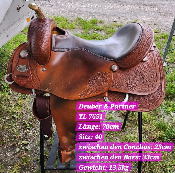 252. D&P  Westernsattel, Reining gebraucht