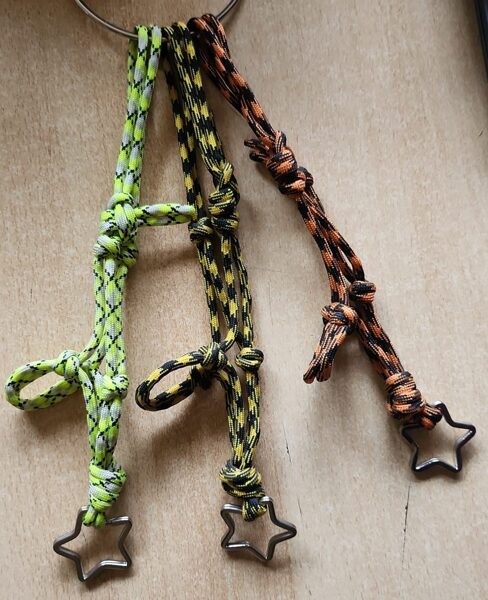 Mini-Knotenhalfter, Schlüsselanhänger, Stern