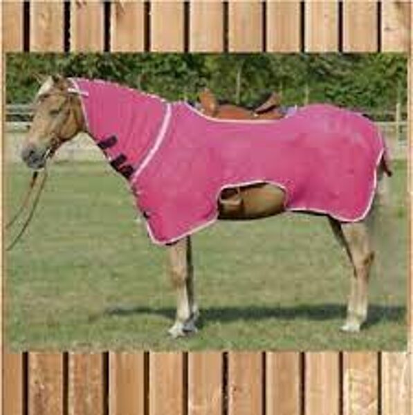 XMONTANA Fliegen-Ausreite-Decke 125cm Rückenlänge, für ungestörten Reitspaß